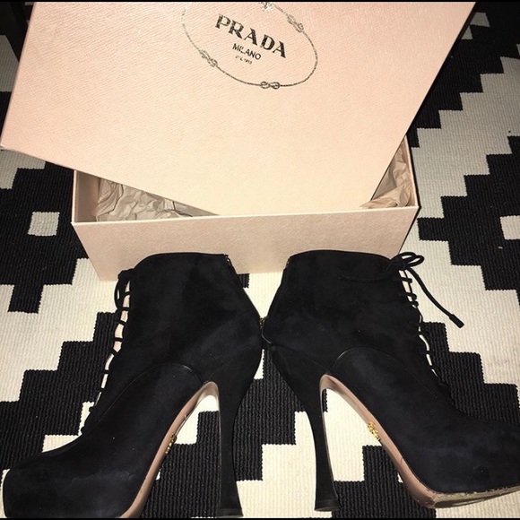 Prada  Suede Calzature  Boot - Picture 3 of 4